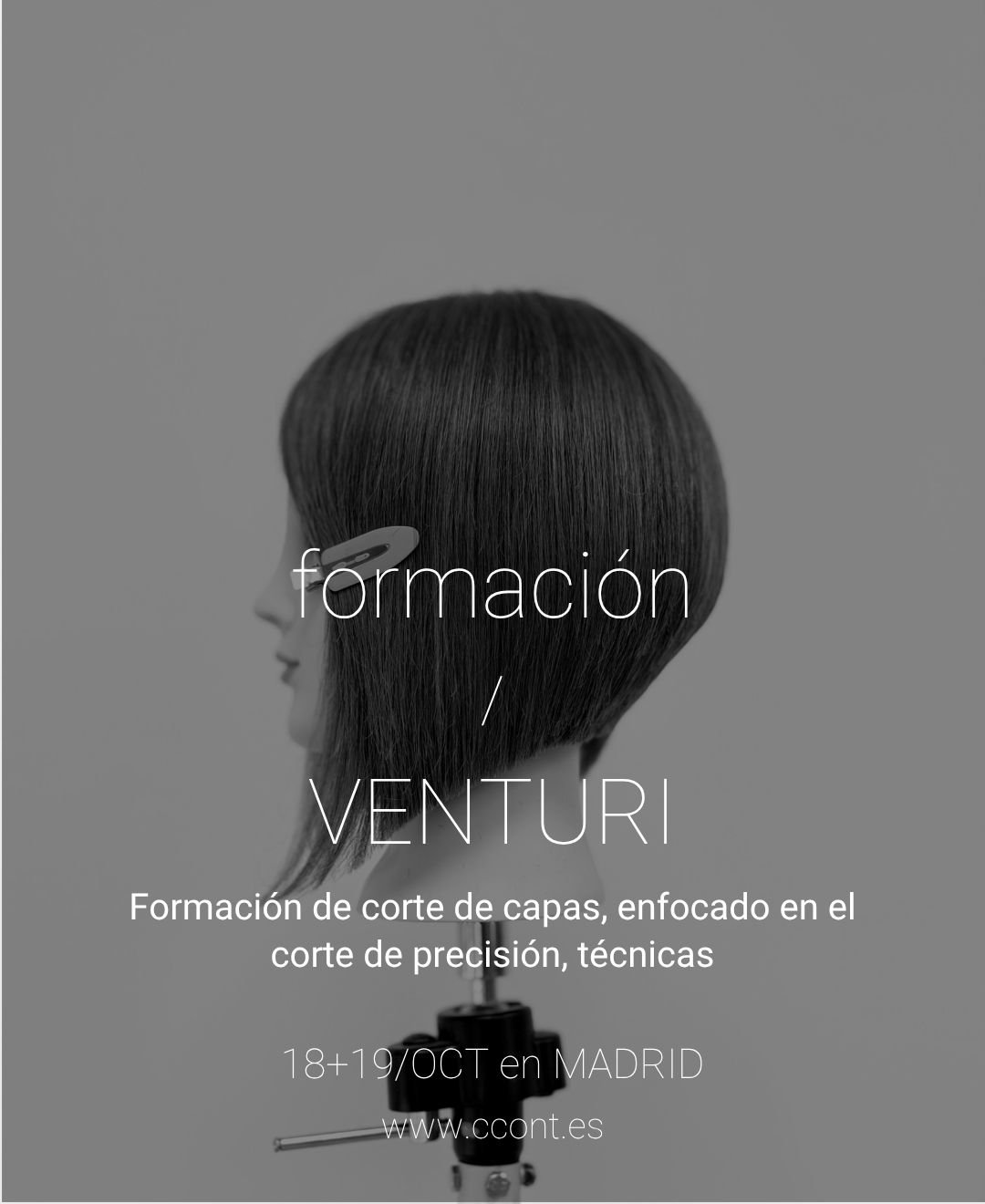 18+19/octubre: Formación en Corte VENTURI en Madrid